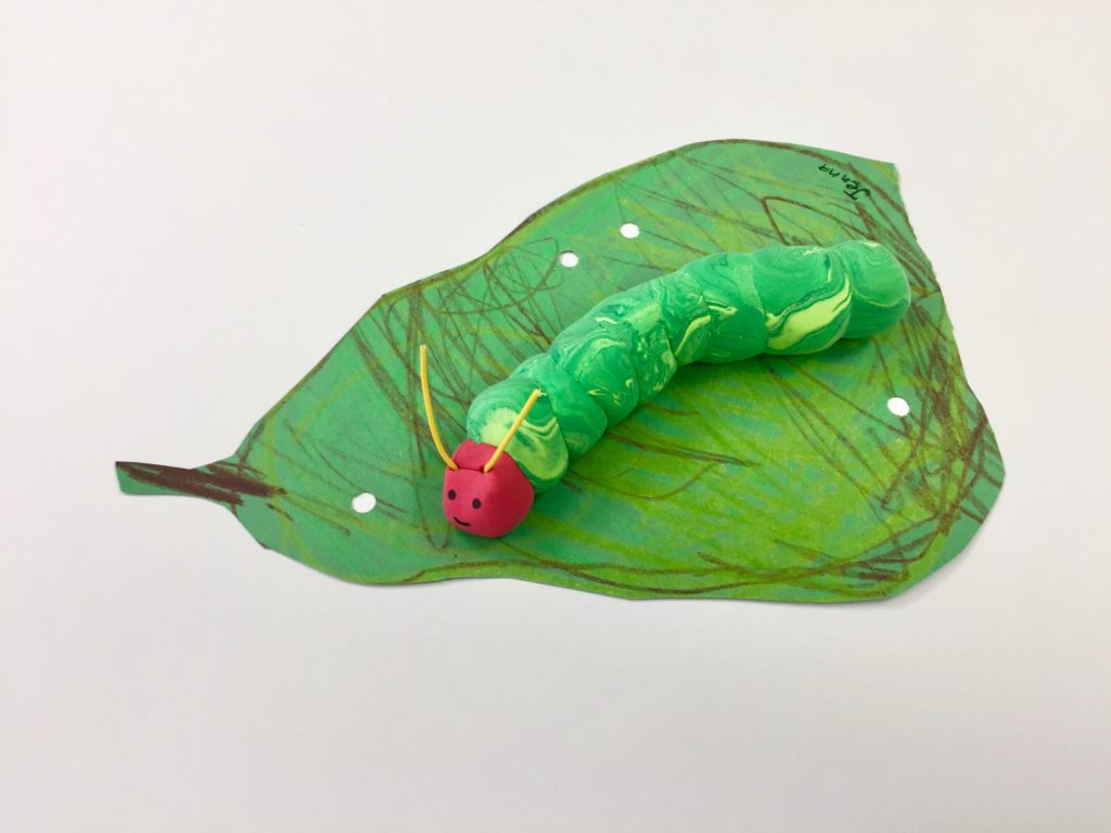caterpillar art lesson