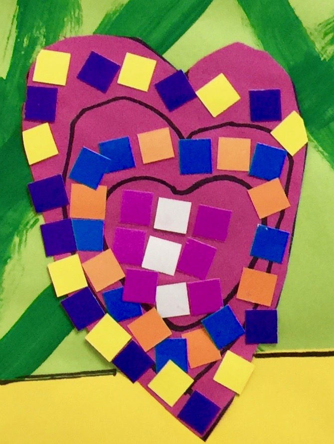 close-up-mosaic-heart