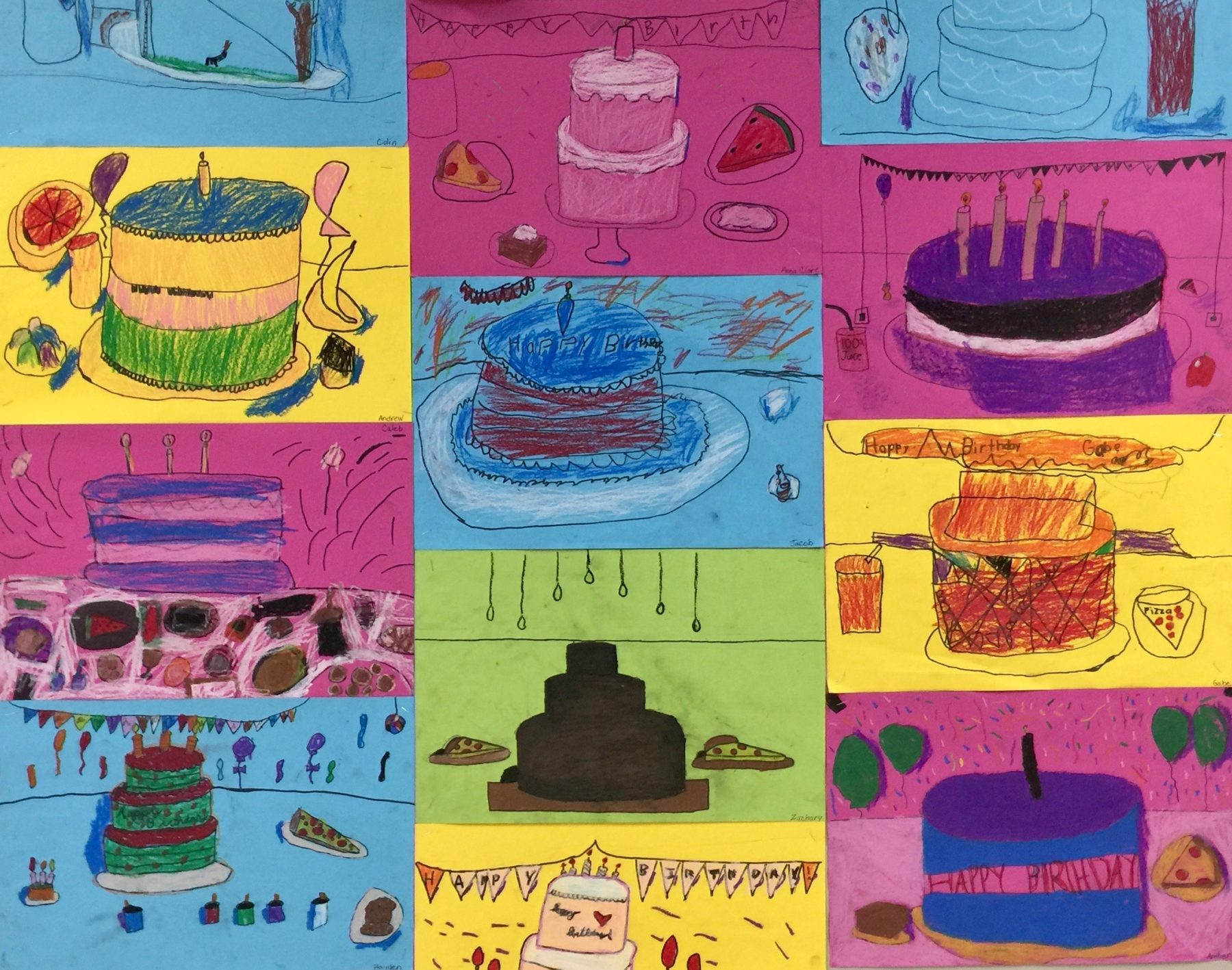 group-of-Wayne-Thiebaud-cake-projects